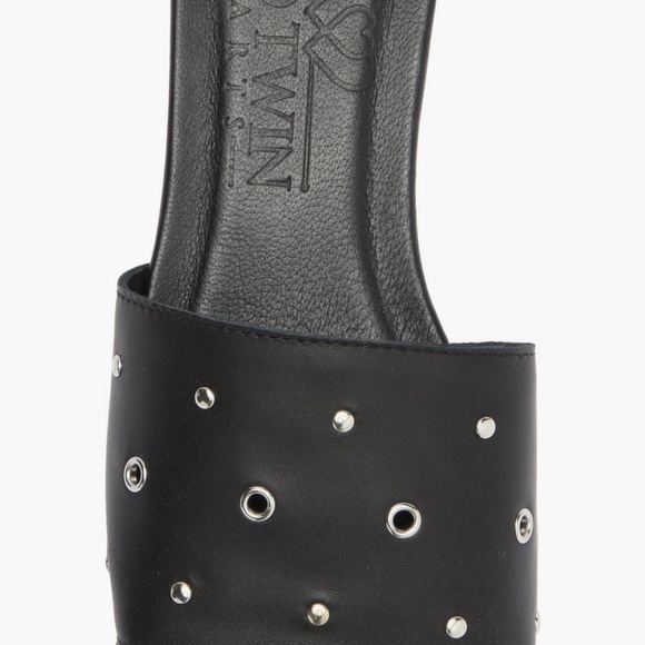 2 Twin Hearts Lea Stud & Grommet Slide Sandal (Women) - NWT size 6 - MSRP $90 - Picture 3 of 6